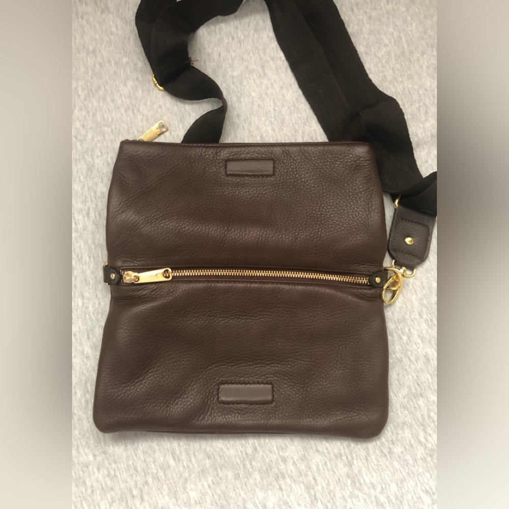 Lauren Ralph Lauren Leather Ralph Mini Crossbody Bag Brown - Picture 12 of 14